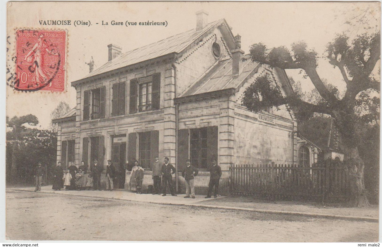 CARTE POSTALE   VAUMOISE 60  La Gare - Vaumoise