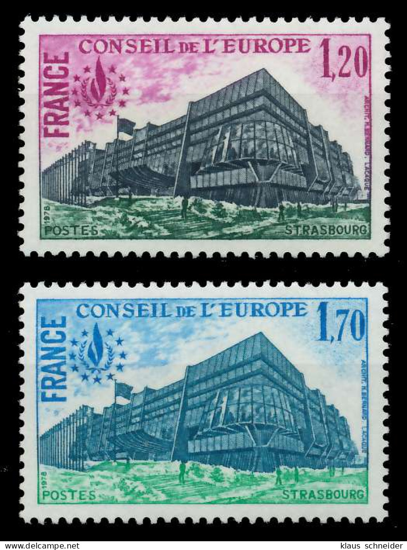 FRANKREICH DIENSTMARKEN EUROPARAT Nr 23-24 Postfrisch SADFD3E - Mint/Hinged