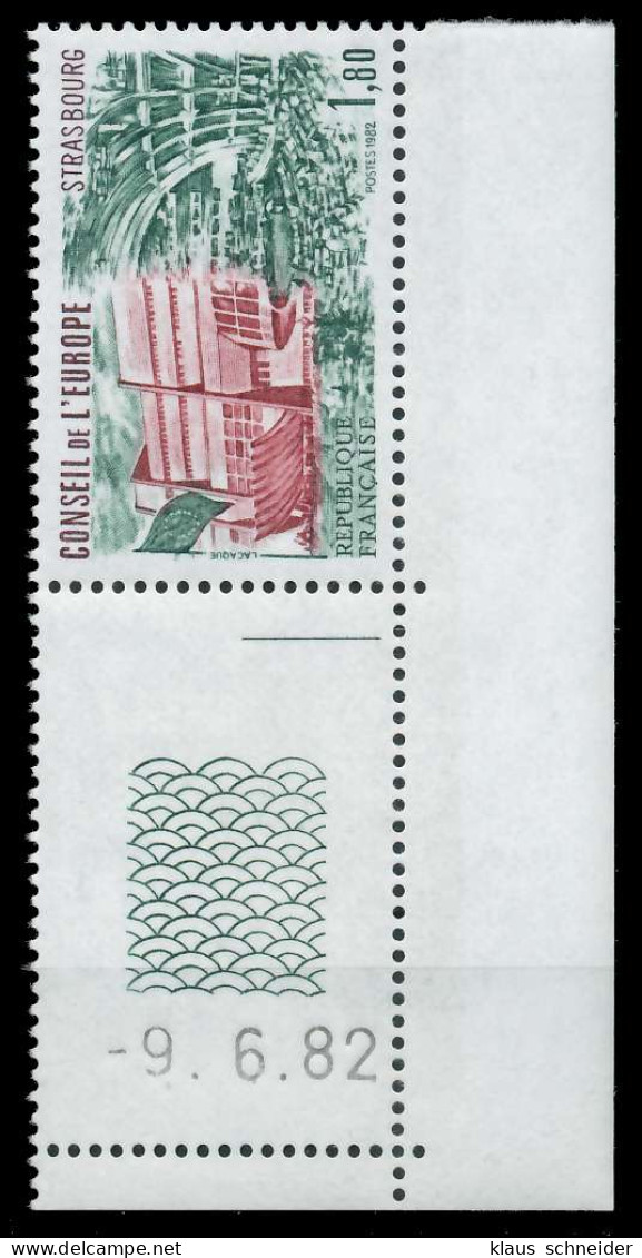 FRANKREICH DIENSTMARKEN EUROPARAT Nr 30 Br Postfrisch E X05F656 - Mint/Hinged