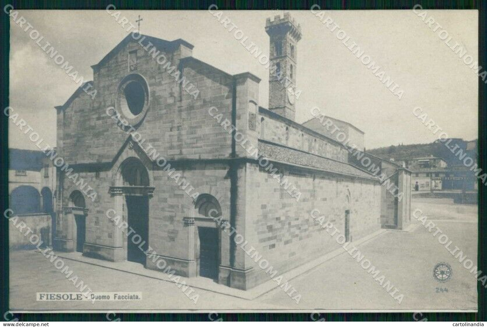 Firenze Fiesole Facciata Del Duomo NPG Foto Cartolina RT2736 - Firenze