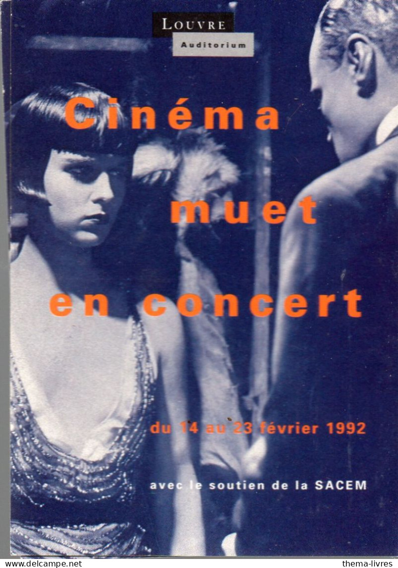 Paris:CARTE-COM Publicitaire : CINEMA MUET EN CONCERT Fevrier 1992  (PPP47128) - Advertising