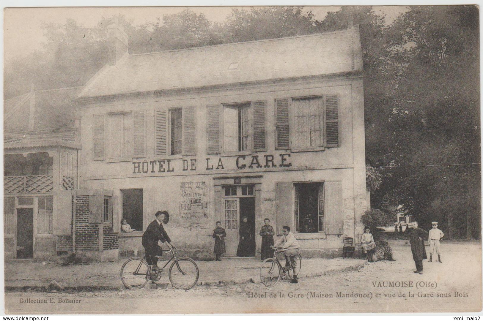 CARTE POSTALE   VAUMOISE 60  Hôtel De La Gare - Vaumoise