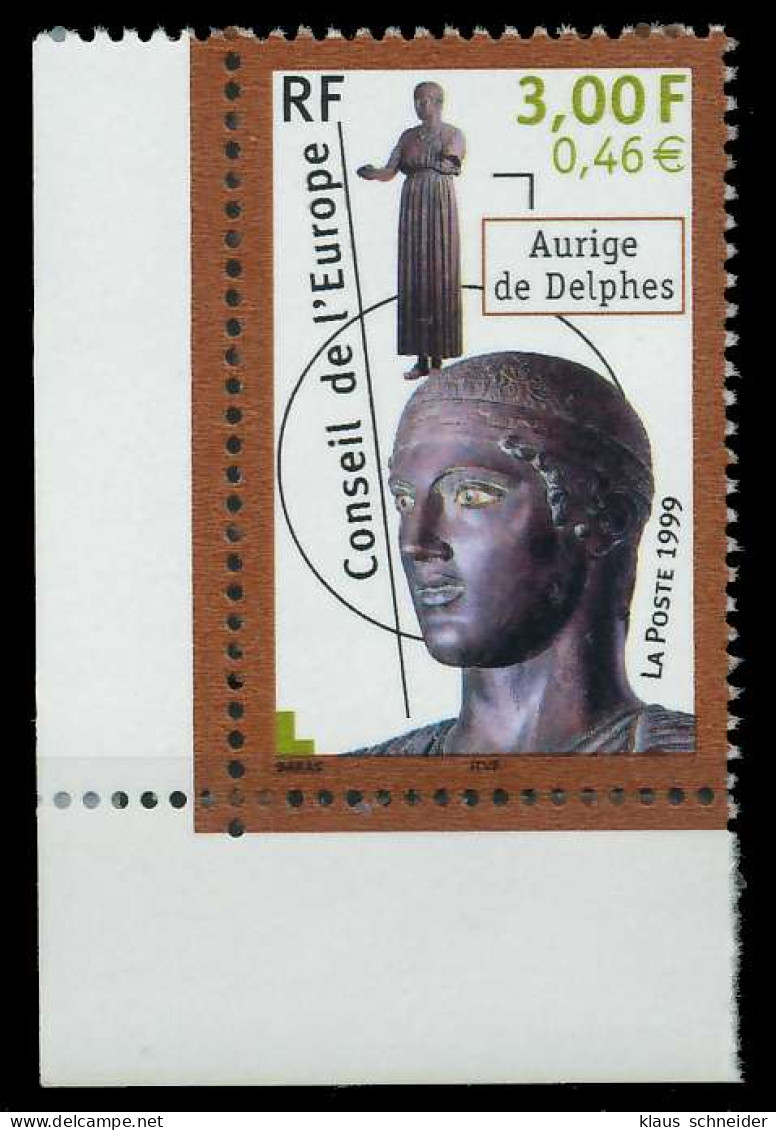 FRANKREICH DIENSTMARKEN EUROPARAT Nr 55 Postfrisch ECKE SAE402A - Mint/Hinged