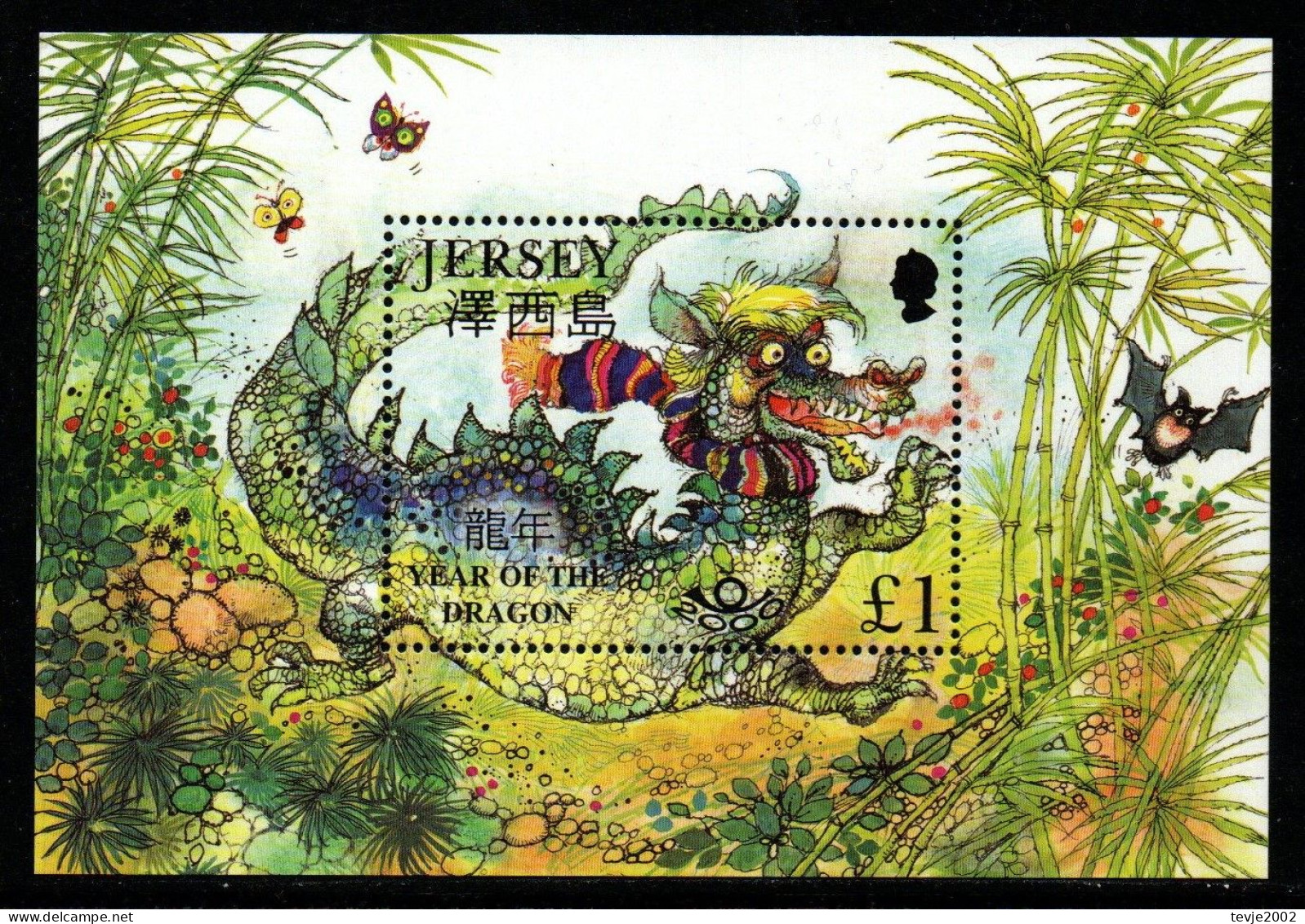 Jersey 2000 - Mi.Nr. Block 24 - Postfrisch MNH - Neujahr New Year - Anno Nuovo Cinese