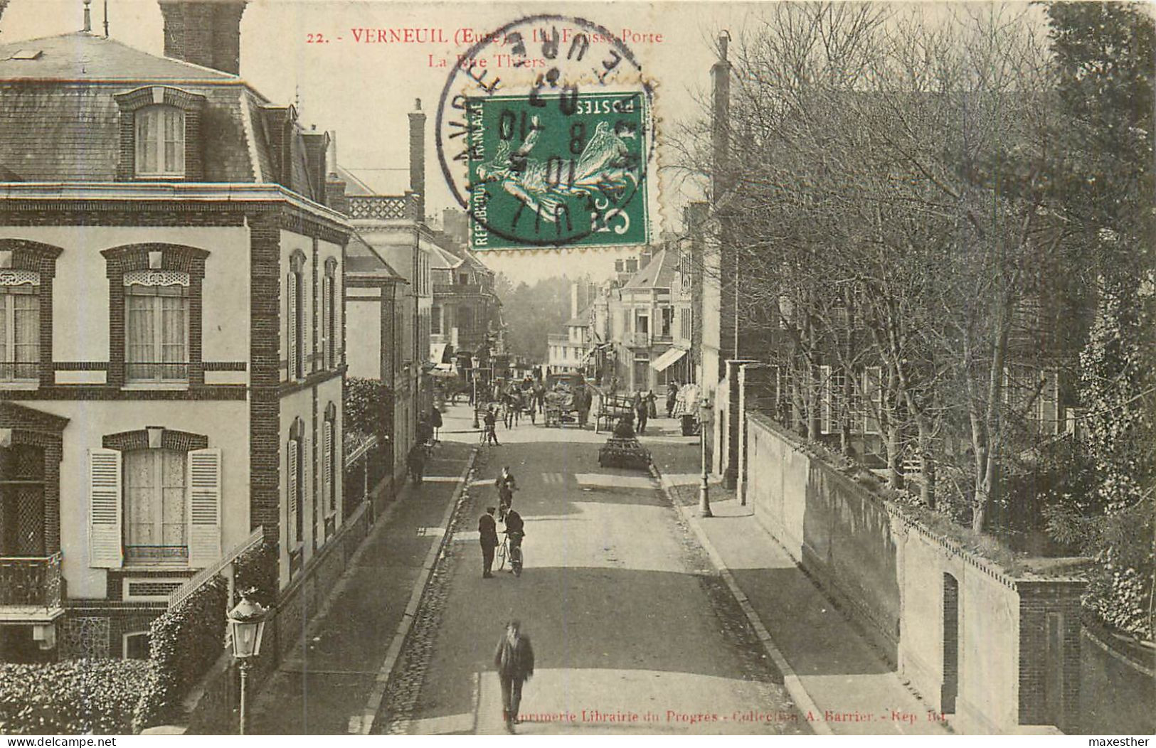 VERNEUIL La Fausse Porte, La Rue Thiers - Verneuil-sur-Avre