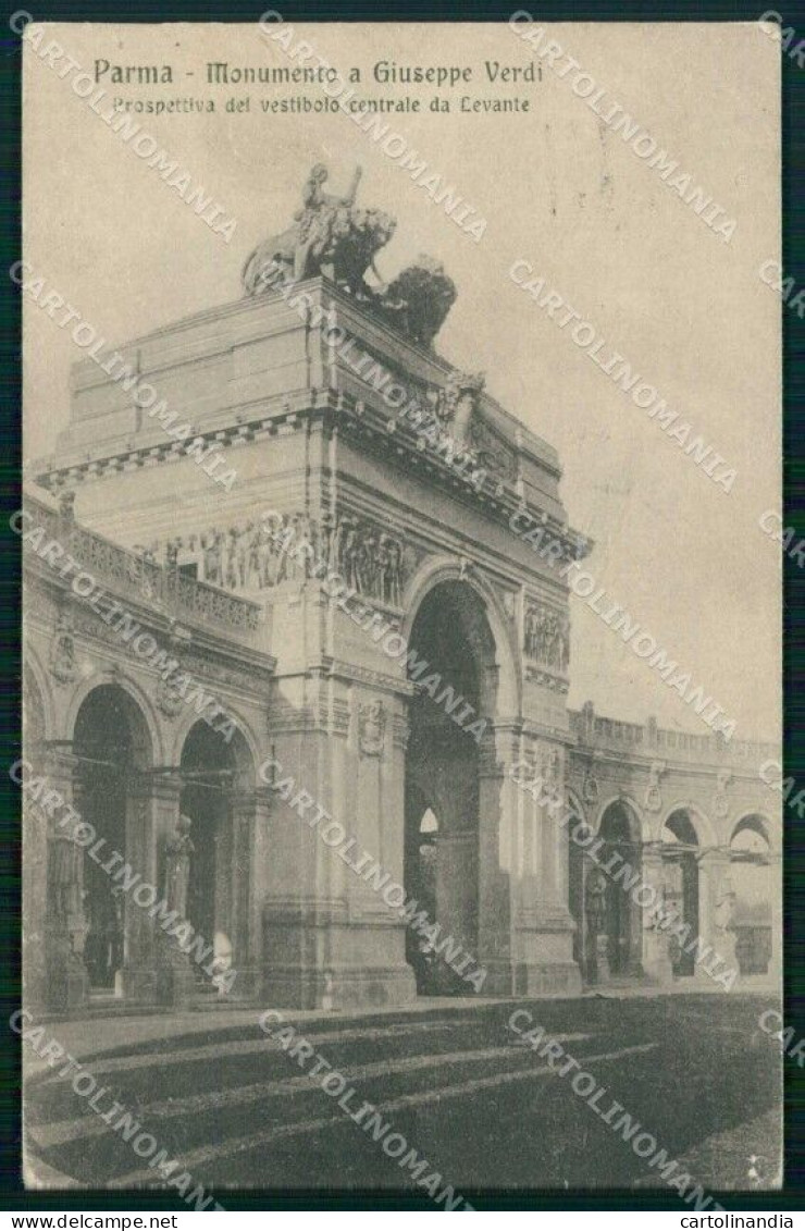 Parma Città Monumento A Giuseppe Verdi Cartolina RT3121 - Parma