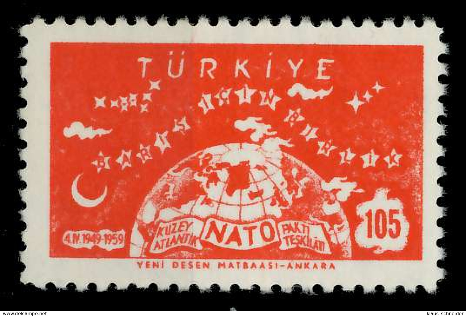 TÜRKEI 1959 Nr 1621 Postfrisch X05FBF2 - Unused Stamps