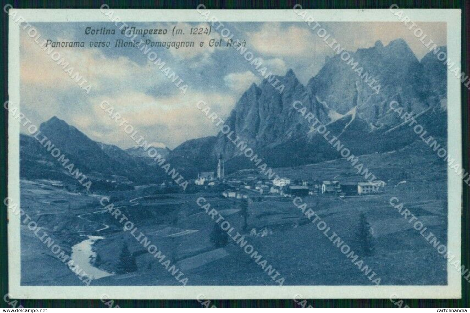 Belluno Cortina D'Ampezzo Col Rosà Breveglieri 51617 292 Cartolina RT3155 - Belluno