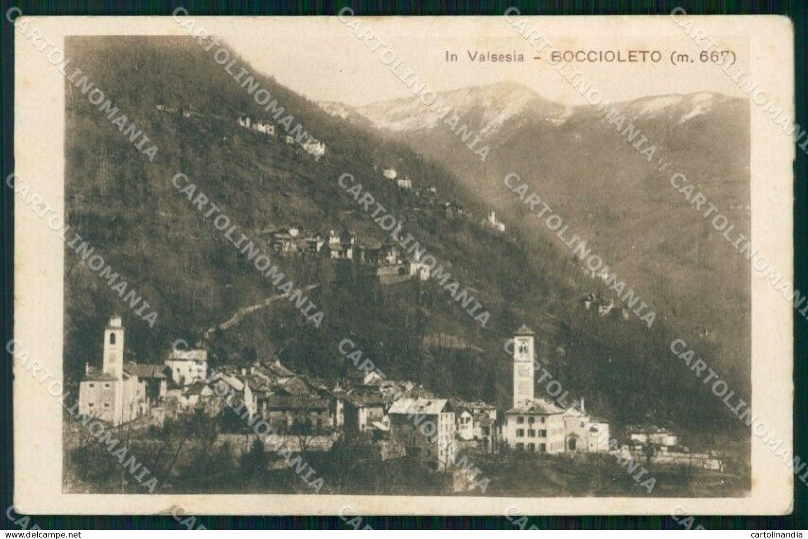 Vercelli Boccioleto Valsesia Zanfa Cartolina RT3214 - Vercelli