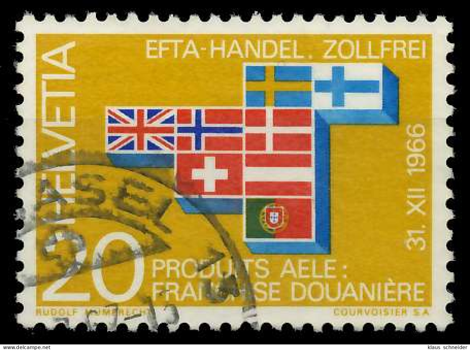 SCHWEIZ 1967 Nr 852 Gestempelt X064386 - Usati