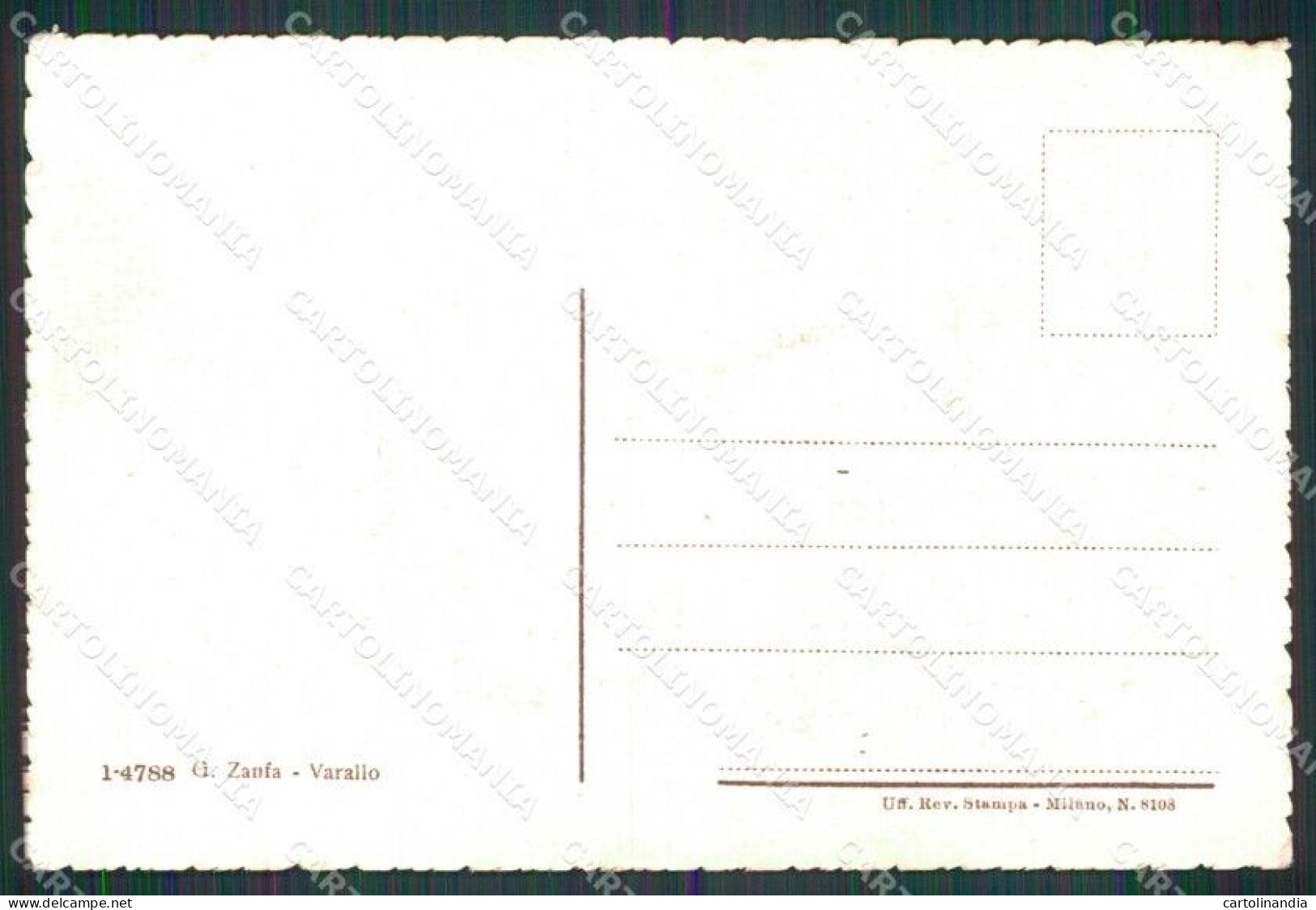 Vercelli Balmuccia Valsesia Zanfa Cartolina RT3228 - Vercelli