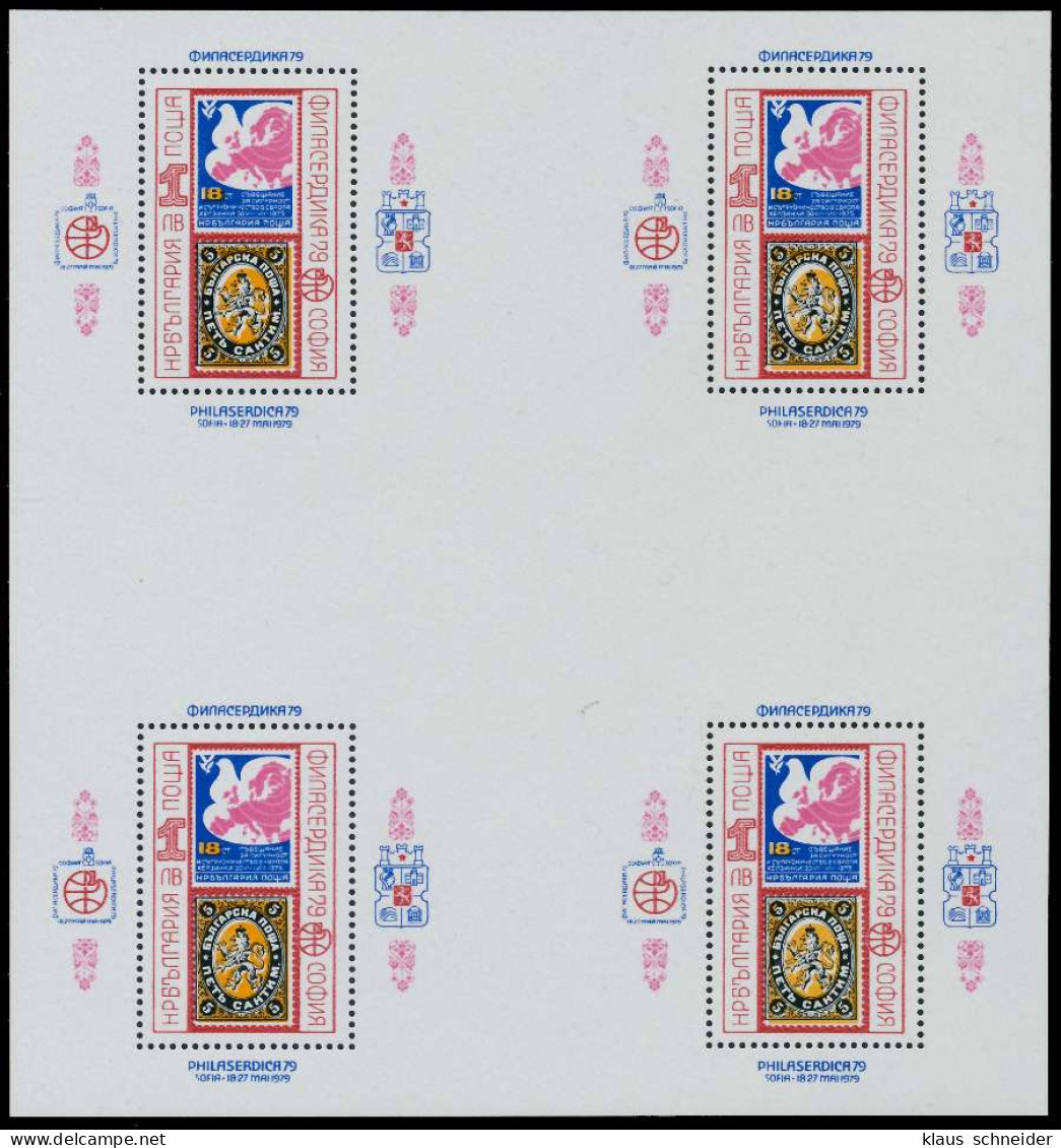 BULGARIEN Block 90 Postfrisch VIERERBLOCK X06A7C6 - Blocks & Sheetlets