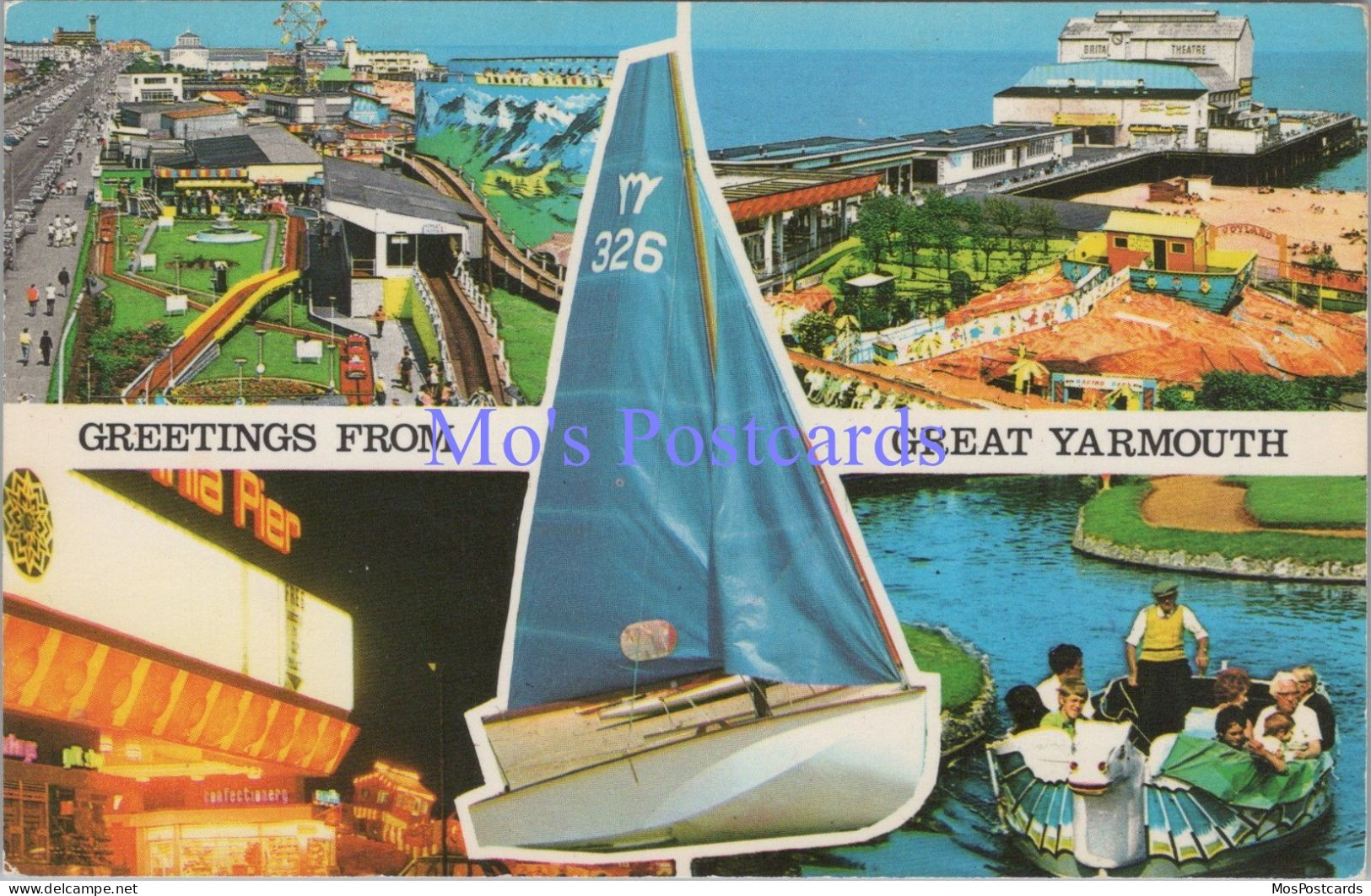 Norfolk Postcard - Greetings From Great Yarmouth   DZ77 - Great Yarmouth