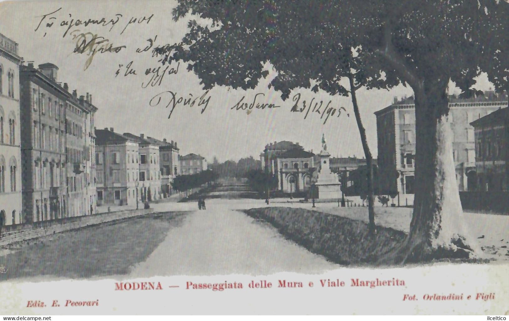 MODENA - PASSEGGIATA  DELLE  MURA- VIALE  MARGHERITA - 1905 - Modena