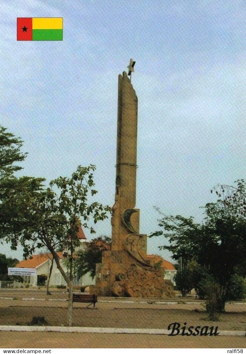 1 AK Guinea-Bissau * Hauptstadt Bissau Mi Denkmal Heróis Da Independência (Platz Der „Helden Des Unabhängigkeitskampfes) - Guinea-Bissau