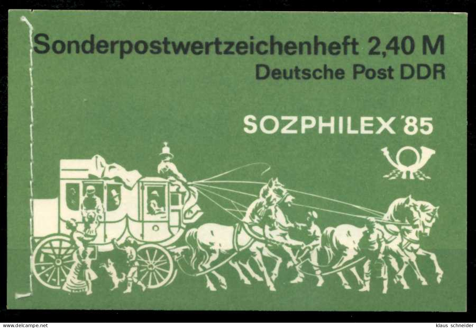 DDR MARKENHEFTCHEN Nr MH08 Postfrisch MH SB2C34A - Postzegelboekjes
