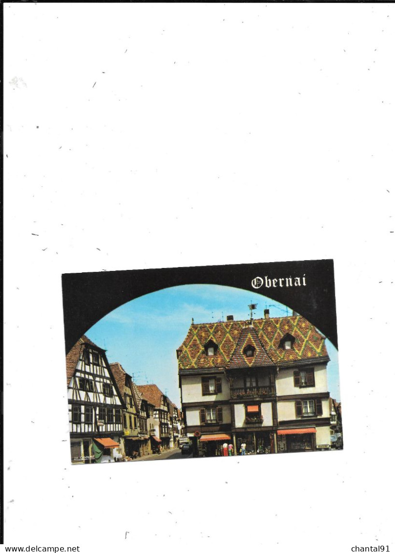 CARTE POSTALE 67 OBERNAI MAISONS TYPIQUES DE LA PLACE DE L'ETOILE - Obernai