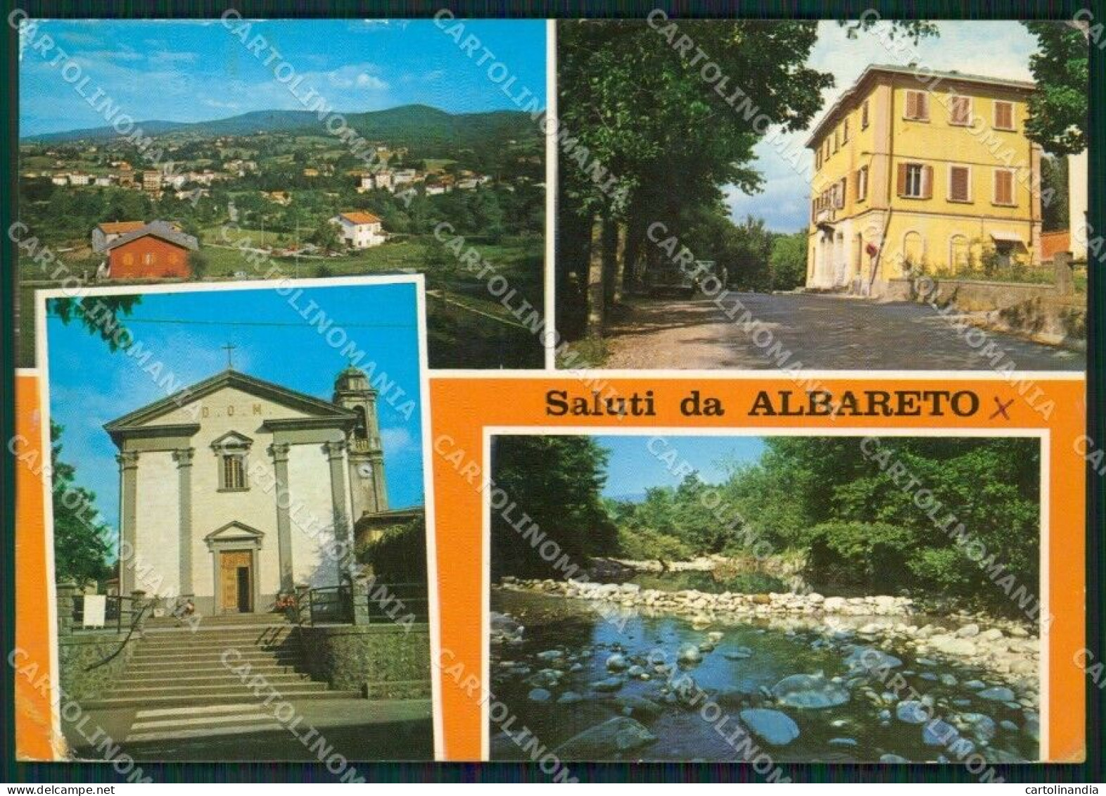 Parma Albareto Saluti Da Foto FG Cartolina ZKM7422 - Parma