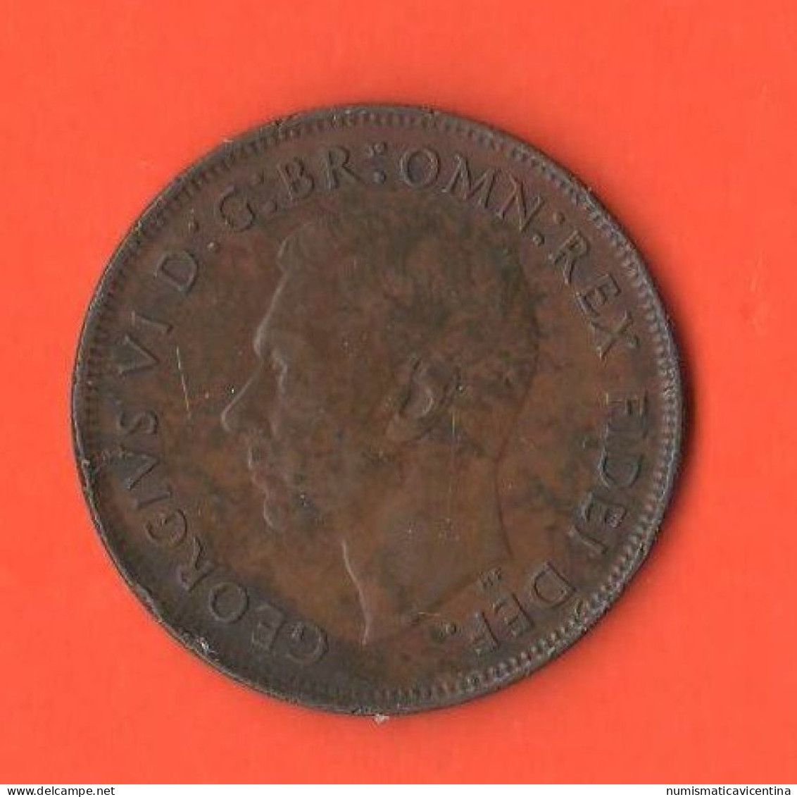 Australia Penny 1949 Australie 1 Penny 1949 King Georgius VI° Bronze Coin K 43 - Penny