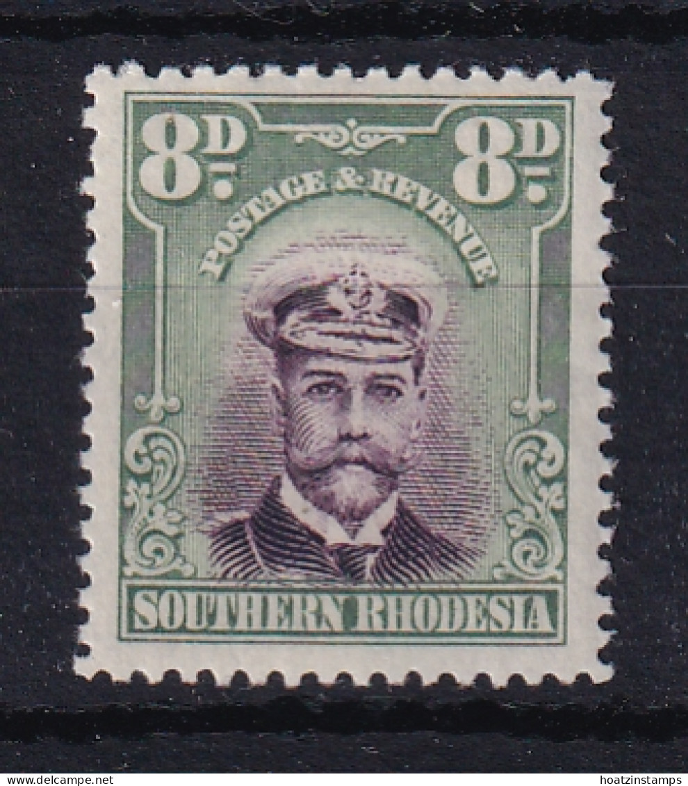 Southern Rhodesia: 1924/29   Admiral   SG8     8d     MH - Zuid-Rhodesië (...-1964)