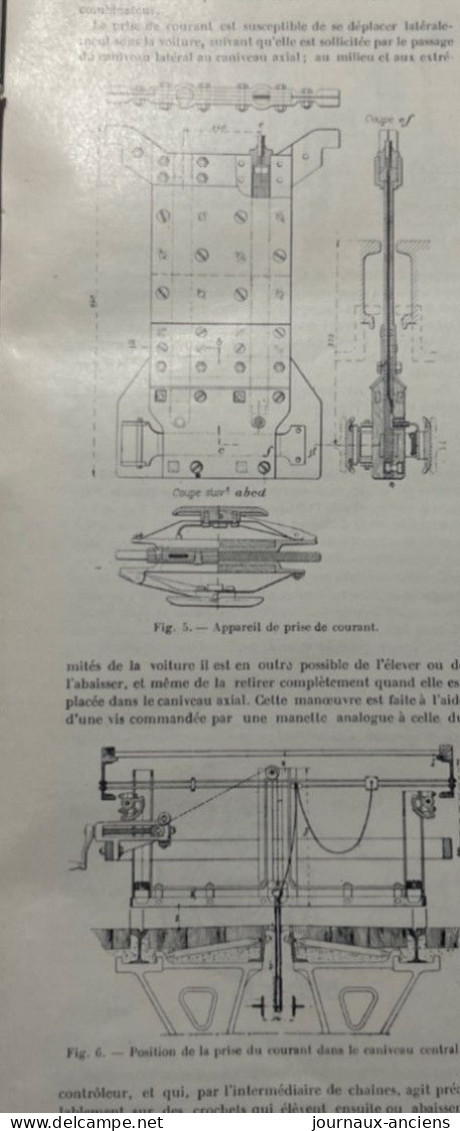 1902 LES TRANSPORTS PUBLICS À PARIS - Tramways électriques à Trolley Et à Caniveau - Revue LA LOCOMOTION - 1900 - 1949