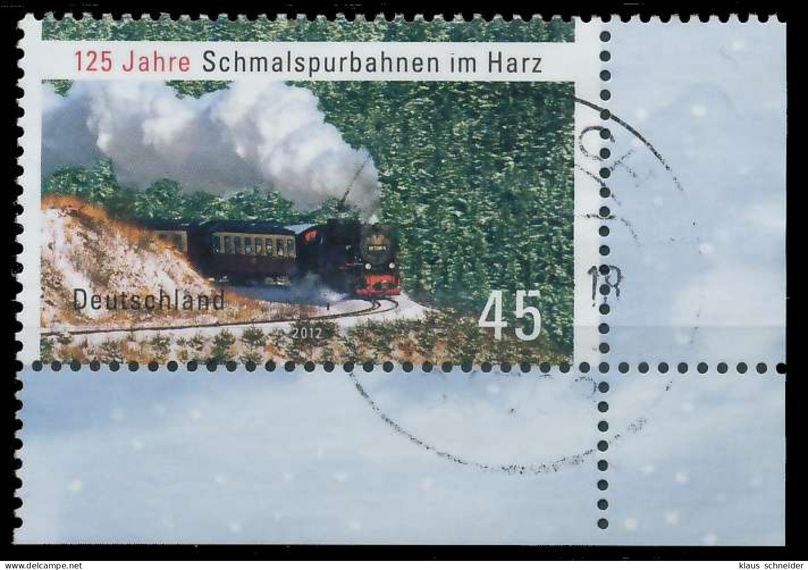 BRD BUND 2012 Nr 2910 Zentrisch Gestempelt ECKE-URE X325D66 - Used Stamps