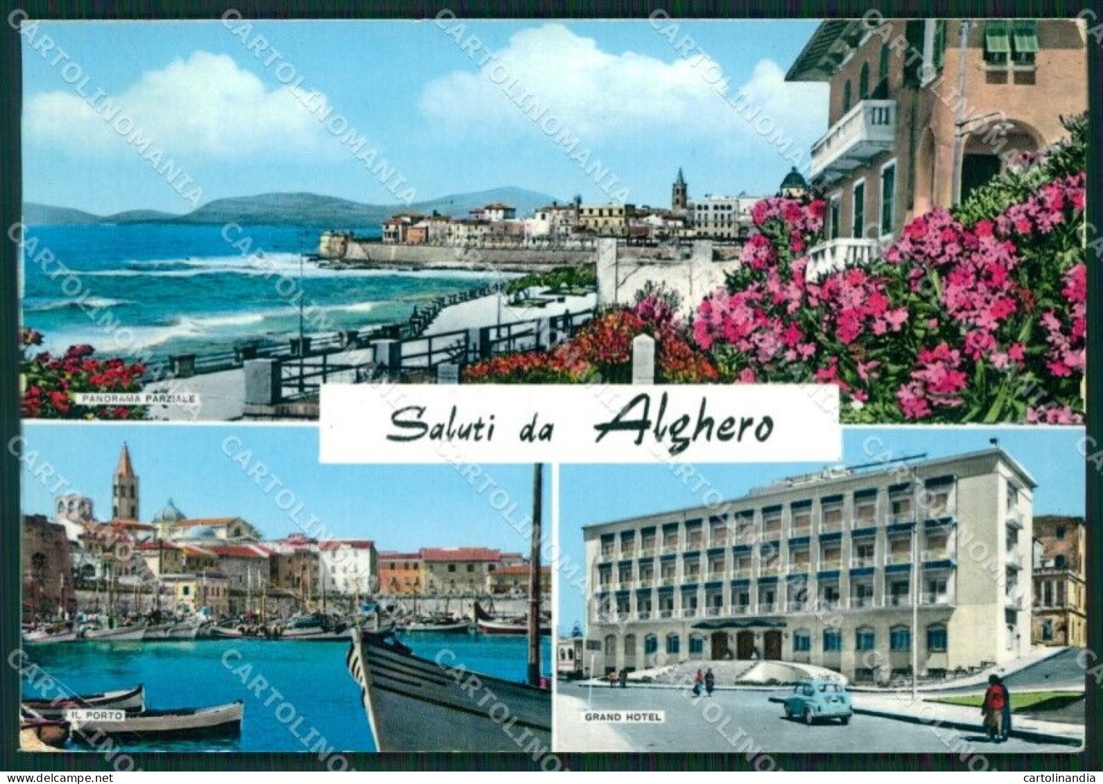 Sassari Alghero Saluti Da Foto FG Cartolina ZKM7986 - Sassari