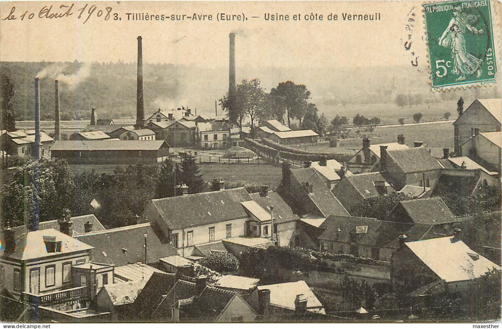 TILLIÊRES EN AVRE L'usine Et Côte De Verneuil - Tillières-sur-Avre