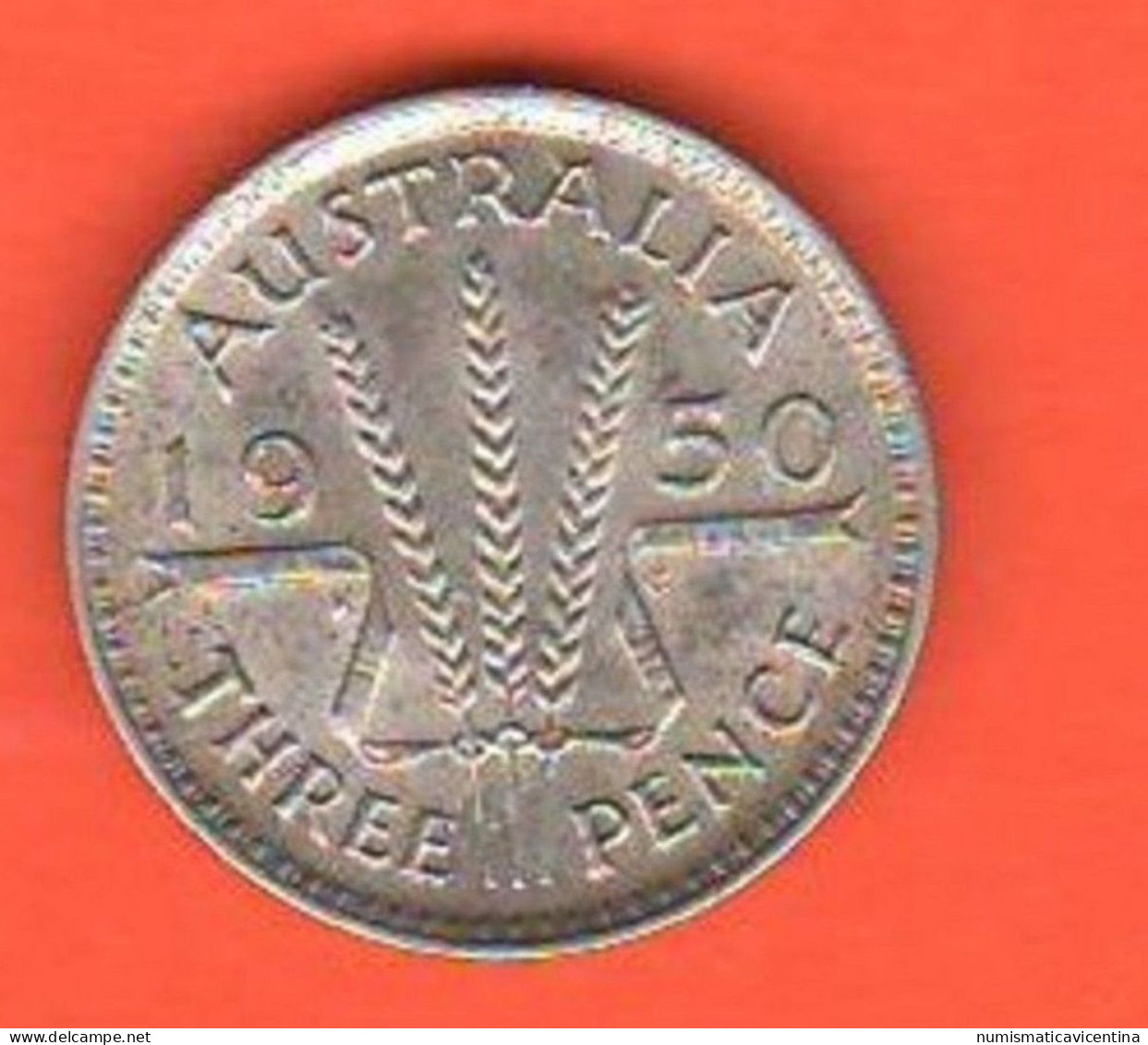 Australia 3 Pence 1950 Australie Threepence Silver Coin King Georgius VI° - Threepence