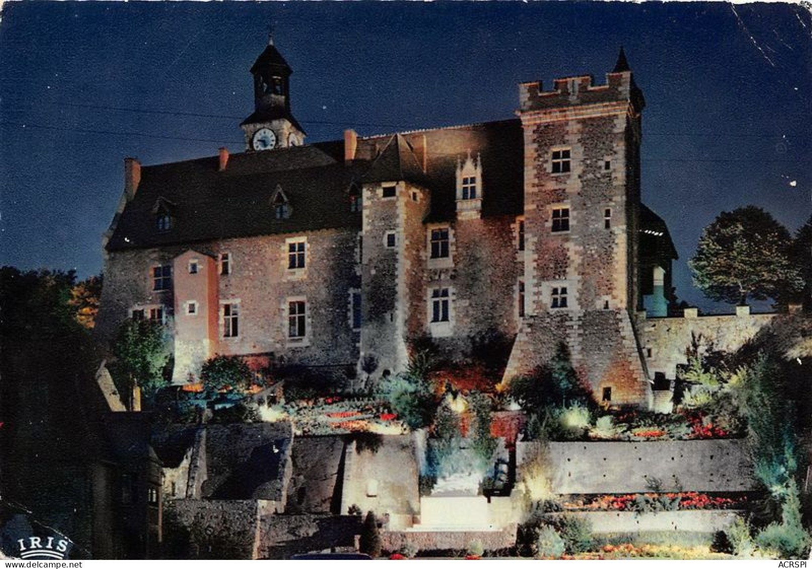 MONTLUCON Le Vieux Chateau Effet De Nuit 15(scan Recto-verso) MA1602 - Montlucon