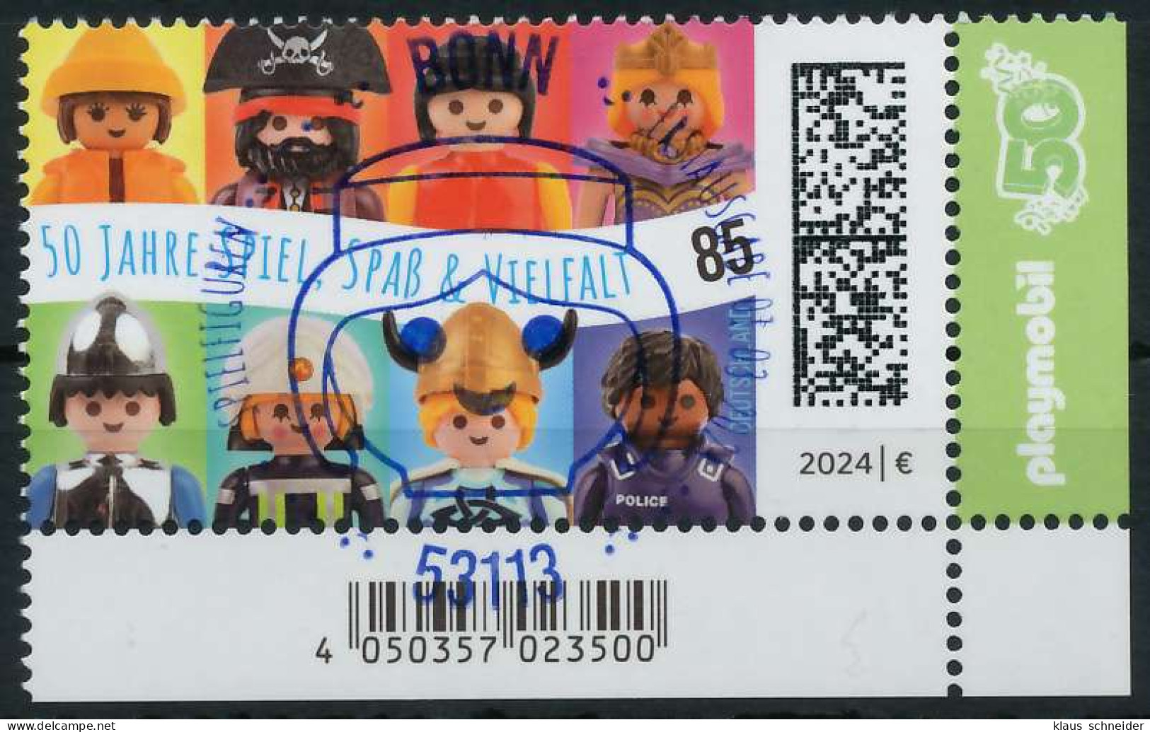 BRD BUND 2024 Nr 3820 ESST Zentrisch Gestempelt ECKE-URE X742C76 - Used Stamps