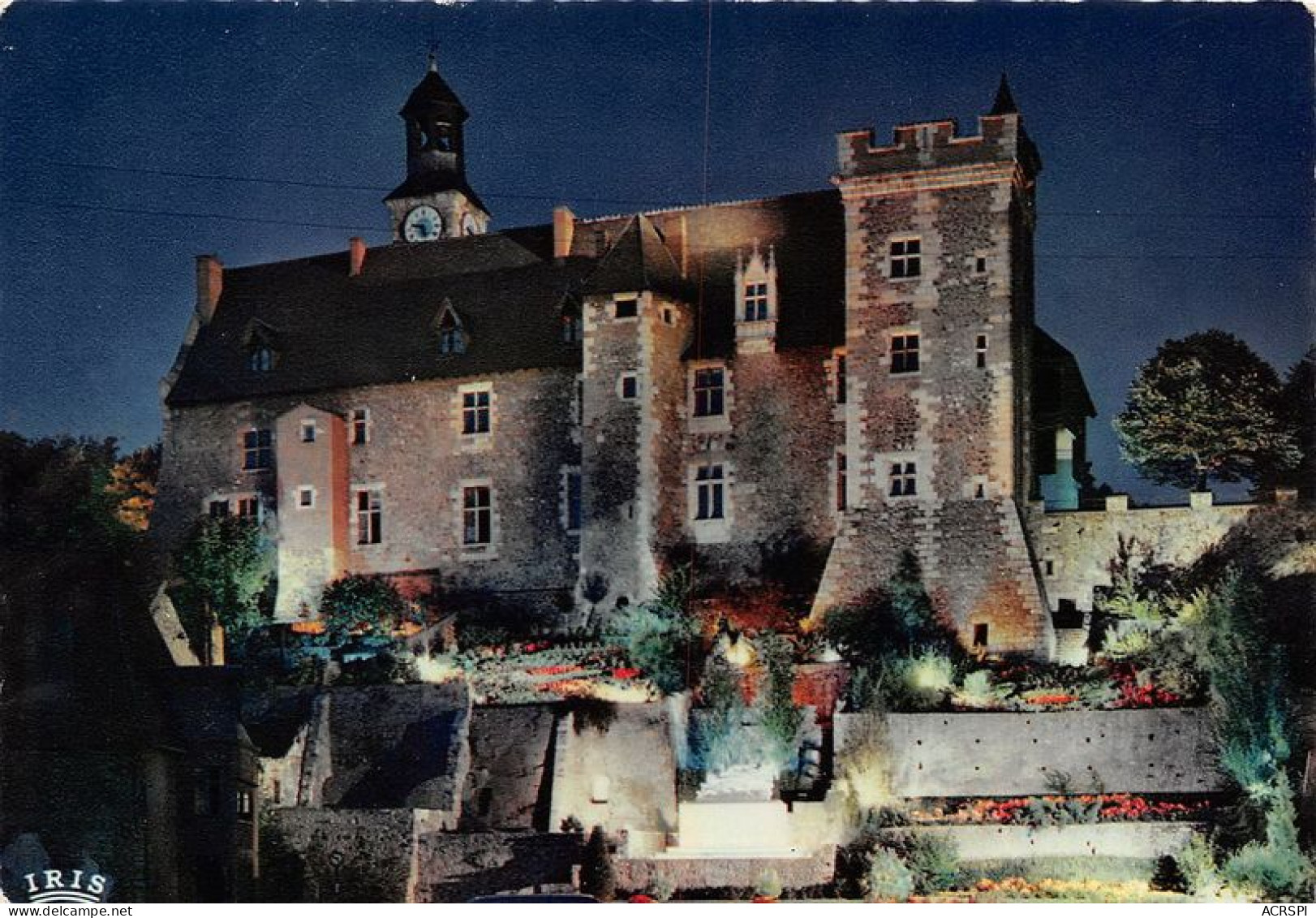 MONTLUCON Le Vieux Chateau Effet De Nuit 25(scan Recto-verso) MA1643 - Montlucon