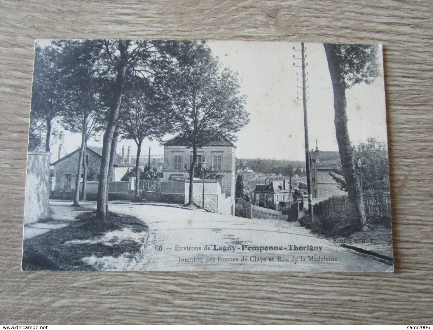 77 ENVIRONS DE LAGNY POMPONNE THORIGNY JONCTION DES ROUTES DE CLAYE ET RUE DE LA MADELEINE - Lagny Sur Marne