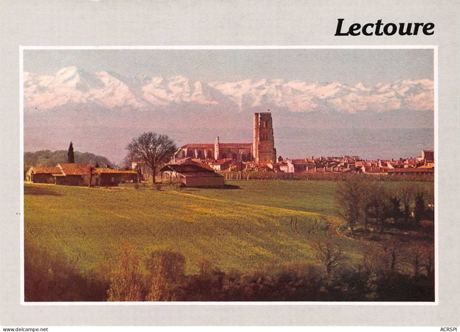 LECTOURE La Cathedrale Au Fond Les Pyrennees 26(scan Recto-verso) MA1687 - Lectoure