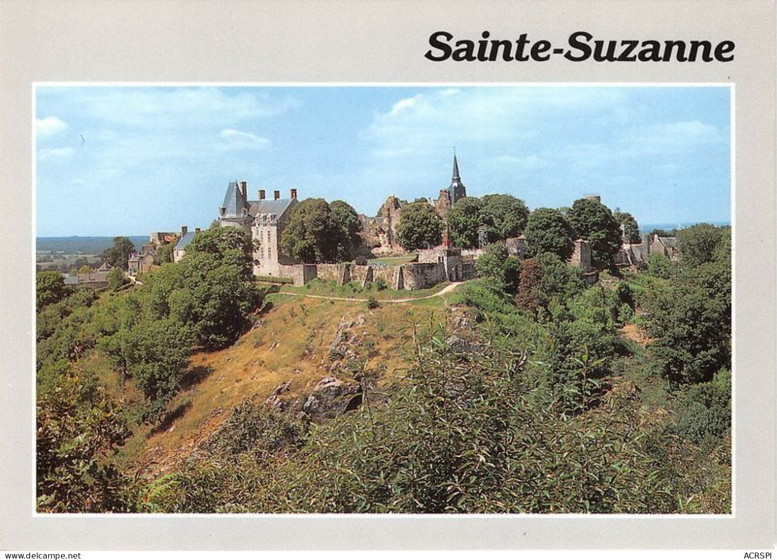 SAINTE SUZANNE Le Chateau Et Les Remparts 23(scan Recto-verso) MA1697 - Sainte Suzanne
