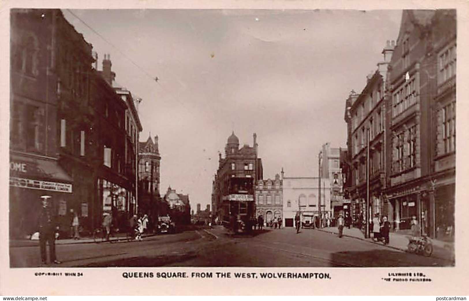 England - WOLVERHAMPTON Queens Square From The West - Wolverhampton
