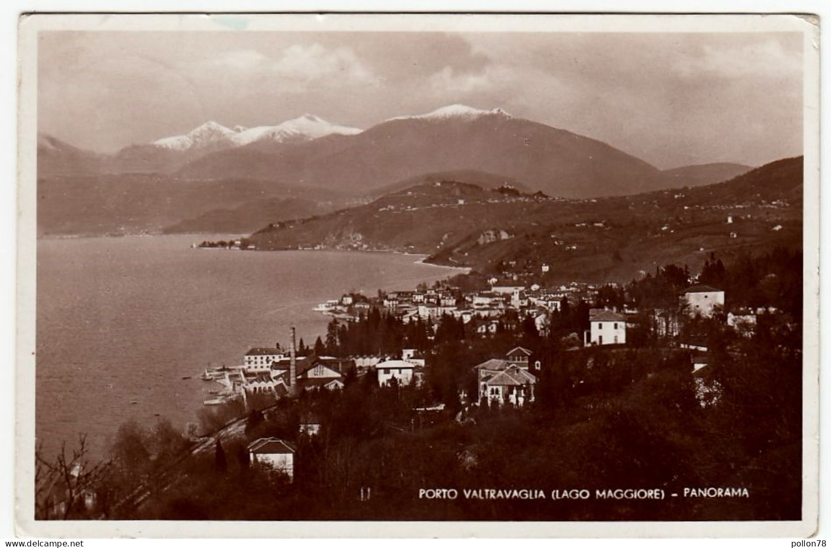 PORTO VALTRAVAGLIA - LAGO MAGGIORE - PANORAMA - VARESE - 1936 - Vedi Retro - Formato Piccolo - Varese
