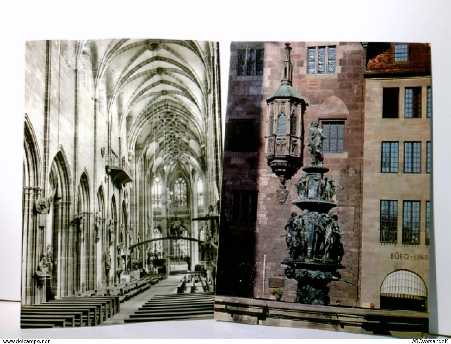 Nürnberg. 2 X Alte Ansichtskarte / Postkarte S/w U. Farbig, Ungel. U. Gel, 1979. 1 X St. Lorenz - Langhaus U. - Other & Unclassified