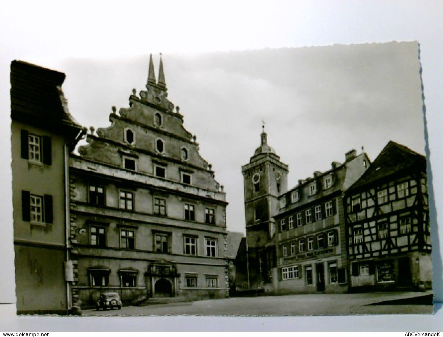 Marktbreit Am Main. Alte Ansichtskarte / Postkarte S/w, Ungel. Ca 50 / 60ger Jahre ?. Schloßplatz. - Other & Unclassified