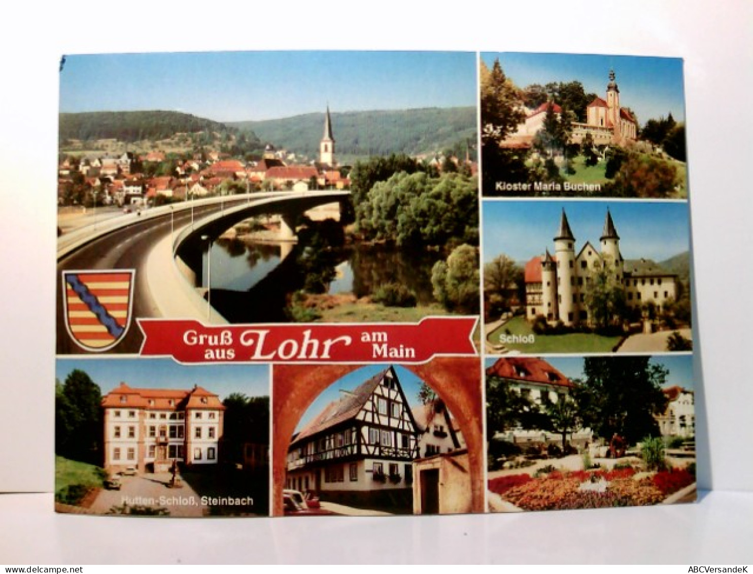 Lohr Am Main. Alte Ansichtskarte / Postkarte Farbig, Ungel. Ca 70 / 80ger Jahre ?. 6 Ansichten In Und Um Die S - Other & Unclassified
