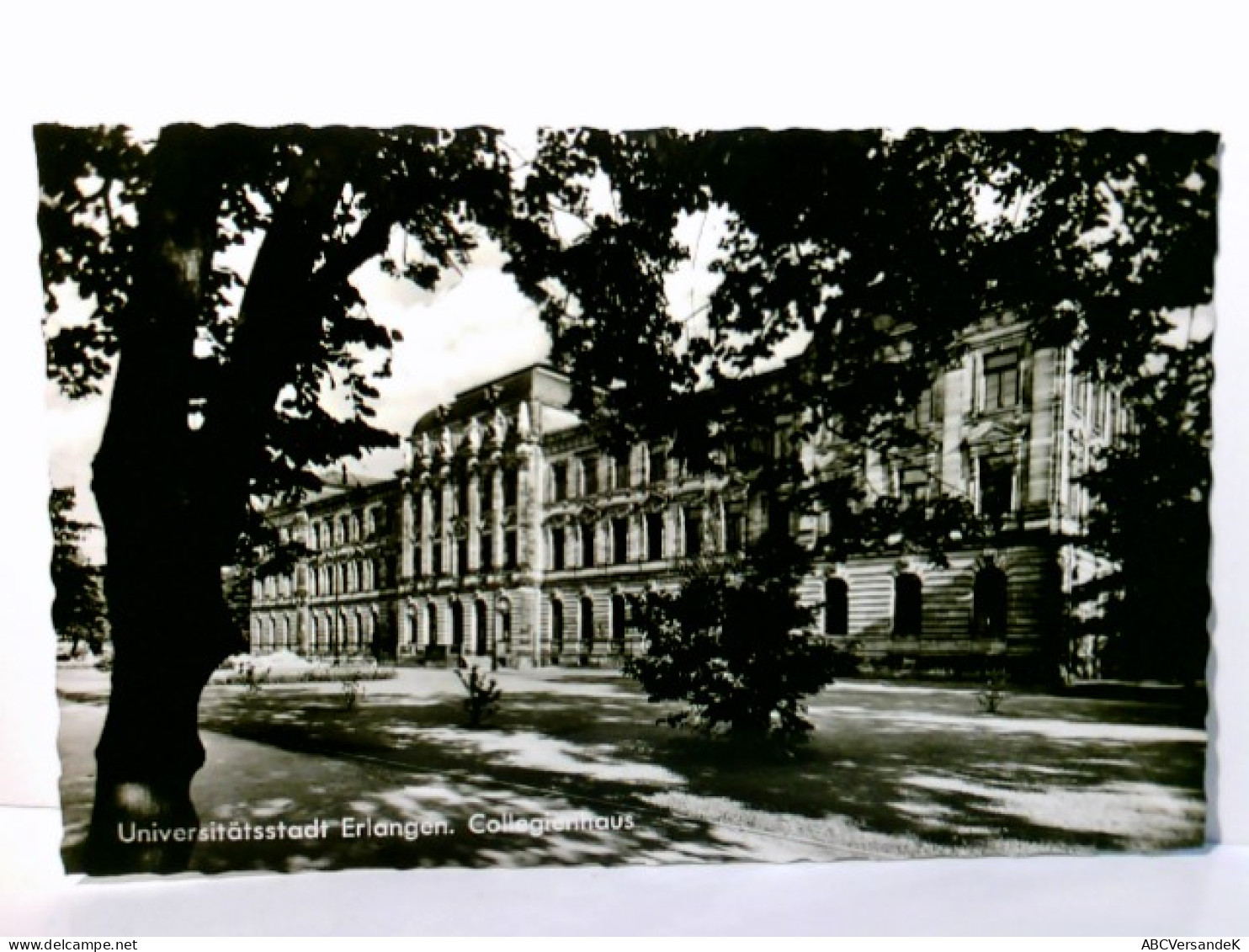 Erlangen. Collegienhau. Alte Ansichtskarte / Postkarte S/w, Ungel., 1960. Gebäudeansicht, Parkanlage. - Other & Unclassified