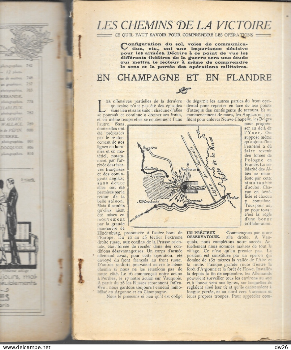 Revue Hachette Bimensuelle Sur La 1ère Guerre Mondiale - Lectures Pour Tous Du 1er Avril 1915 - Général Pau - 1900 - 1949