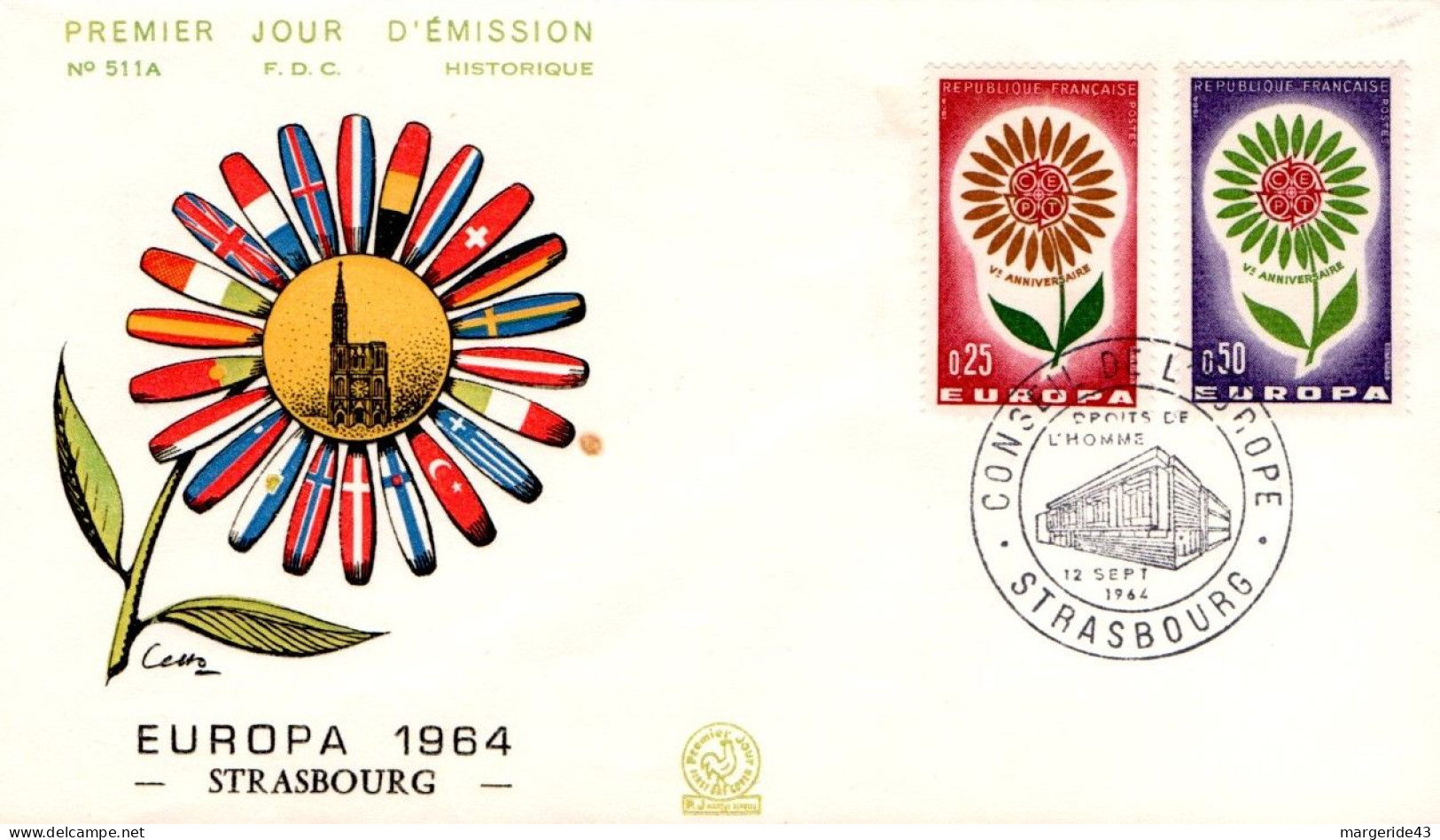 FDC 1964 EUROPA - 1960-1969