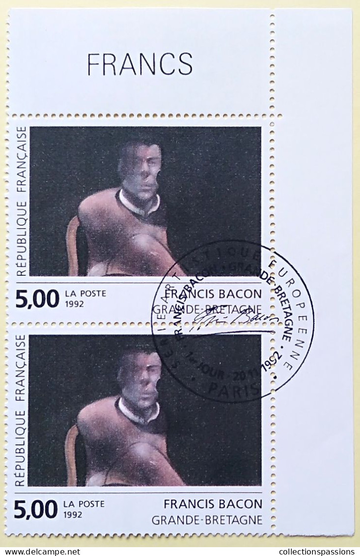 - N° 2779. Paire En Coin De Feuille. Art Contemporain. Oblitéré Premier Jour - - Used Stamps