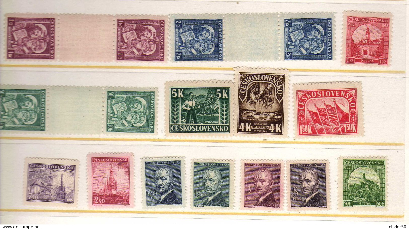 Tchecoslovaquie -   Presidents - Apotres - Revolution - Neufs** - MNH - Ongebruikt