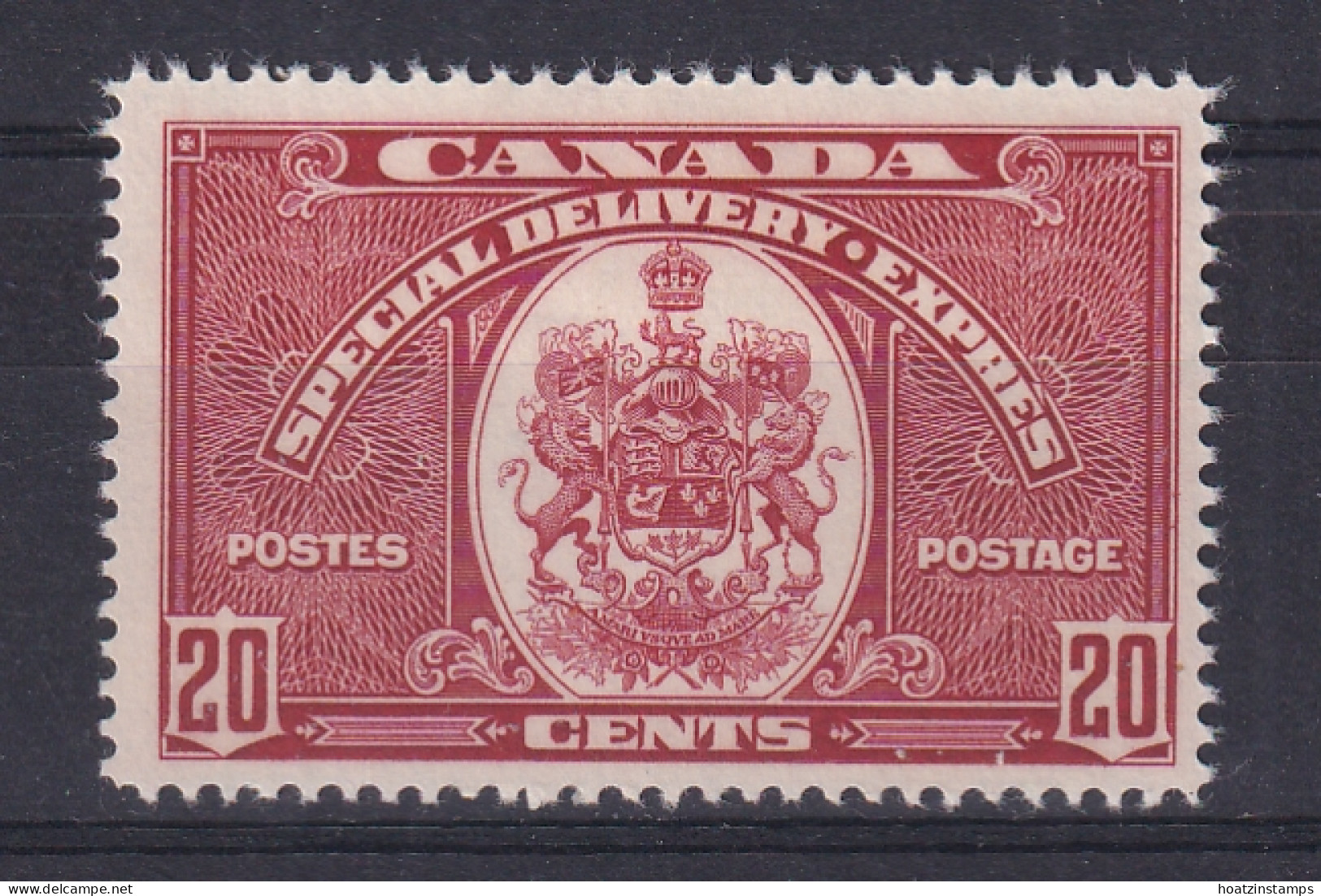 Canada: 1932   Special Delivery     SG S7    20c   MH - Exprès