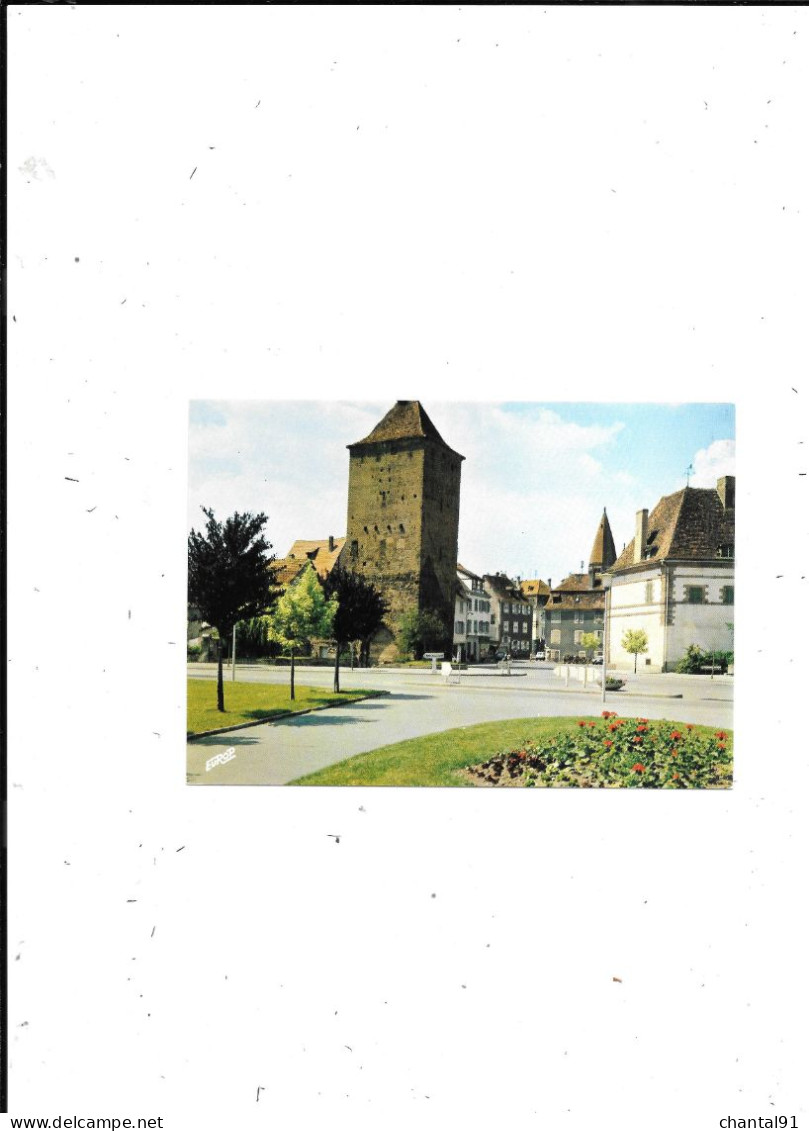 CARTE POSTALE 67 SELESTAT PORTE DE STRASBOURG LA TOUR DES SORCIERES - Selestat