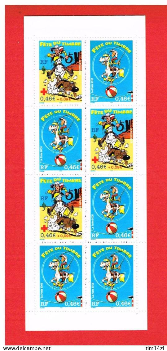 FRANCE 2003 - CARNET FETE DU TIMBRE - BC 3546a - NEUF** - LUCKY LUKE -  Y.&.T - Cote : 17.00 € - Tag Der Briefmarke