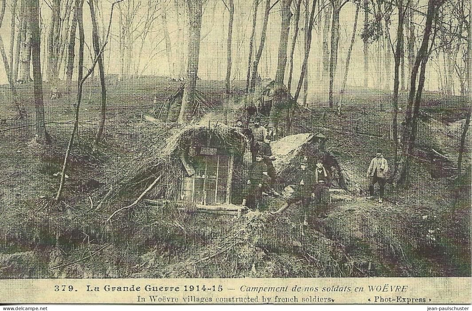 55 - La Grande Guerre 1914-15 - Campement De Nos Soldats En Woëvre    **  REPRODUCTION  ** - Autres & Non Classés