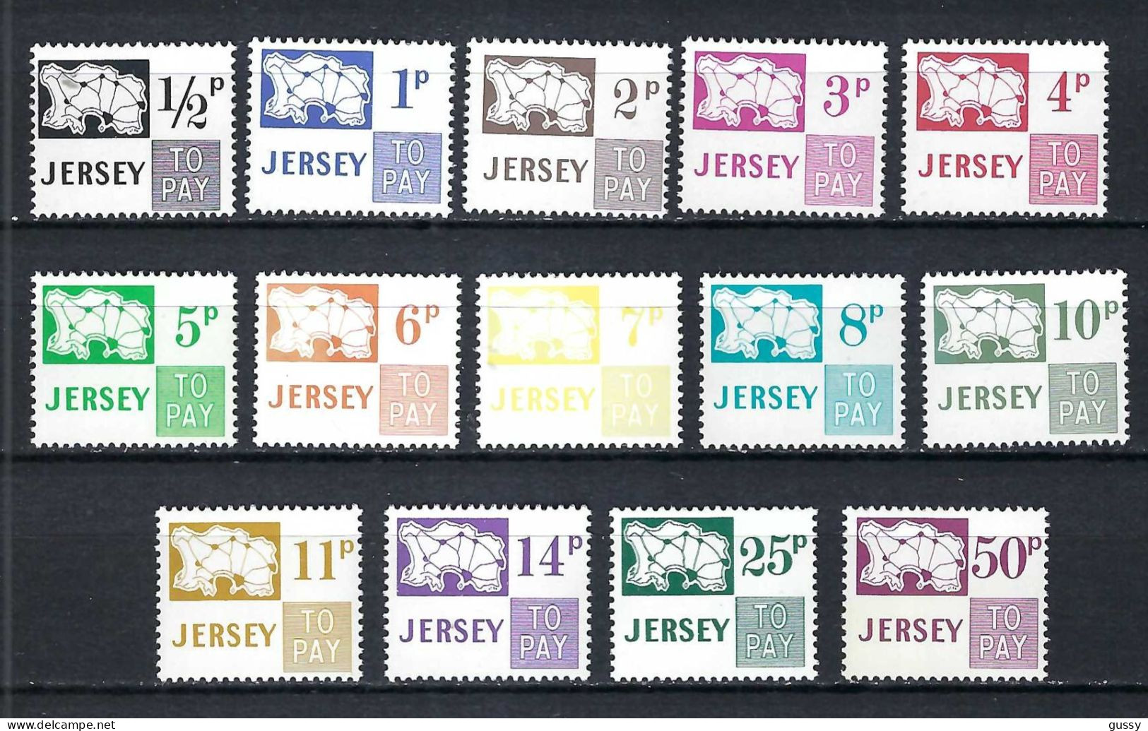 JERSEY Taxe Ca.1953-...: Lot De Neufs** - Jersey